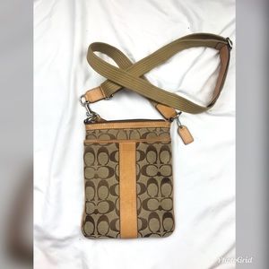 COACH brown satchel bag